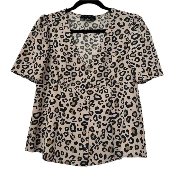 Sanctuary Birdie Shell Animal Print Top - Picture 3 of 8